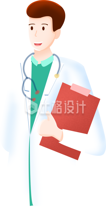 医生手绘插画