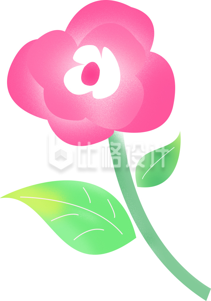 小花手绘插画植物