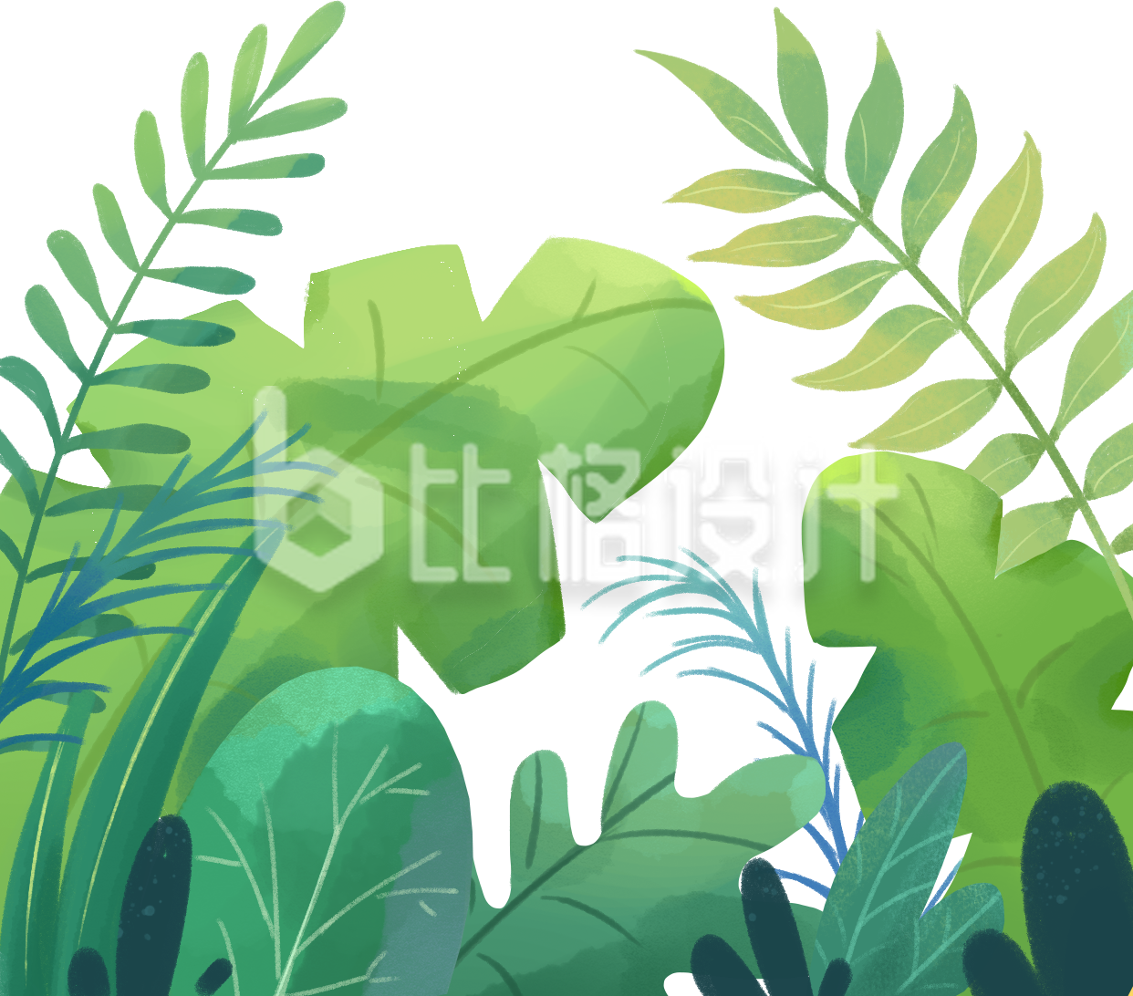 花草插画植物