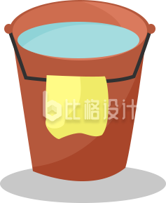 水桶插画趣味
