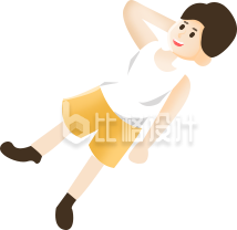 可爱趣味小男孩