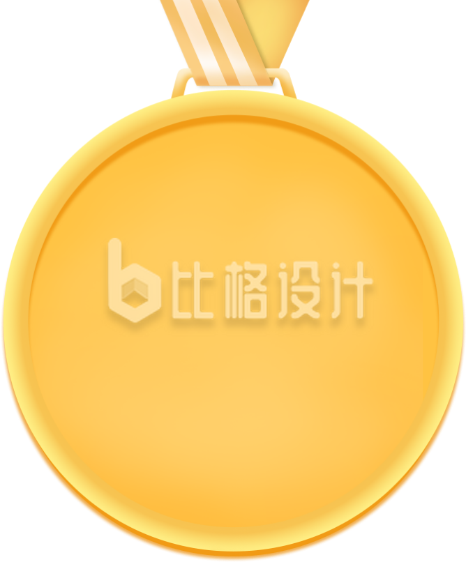 奖牌手绘黄色