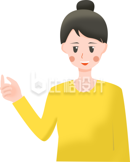 可爱小女孩趣味插画
