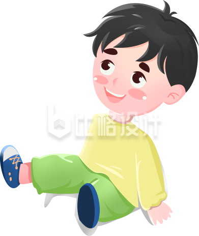 可爱小男孩手绘
