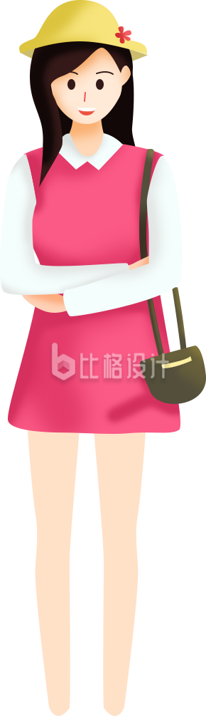 漂亮小美女人物手绘