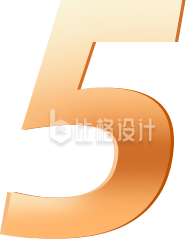 数字字体五手绘