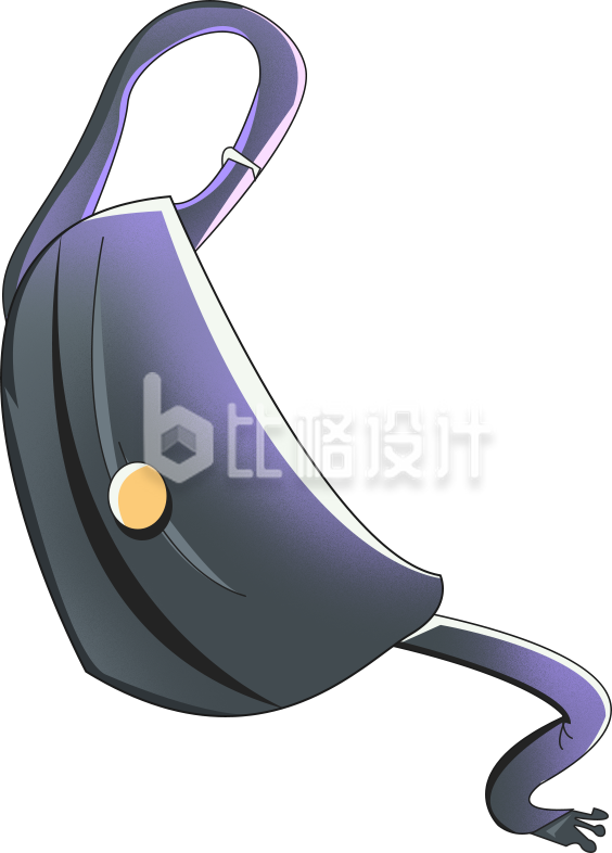 书包手绘插画