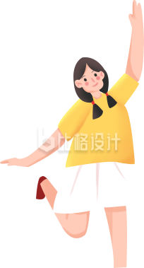 可爱手绘小女孩趣味