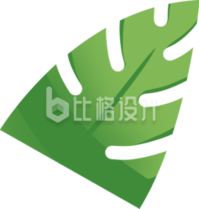 绿色树叶图标,清新绿植形象宣传物料 绿色树叶图标,清新绿植形象宣传物料