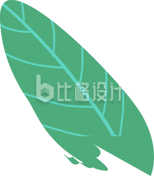 清新绿叶图标 适合绿植相关宣传物料