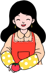 可爱小女孩手绘插画