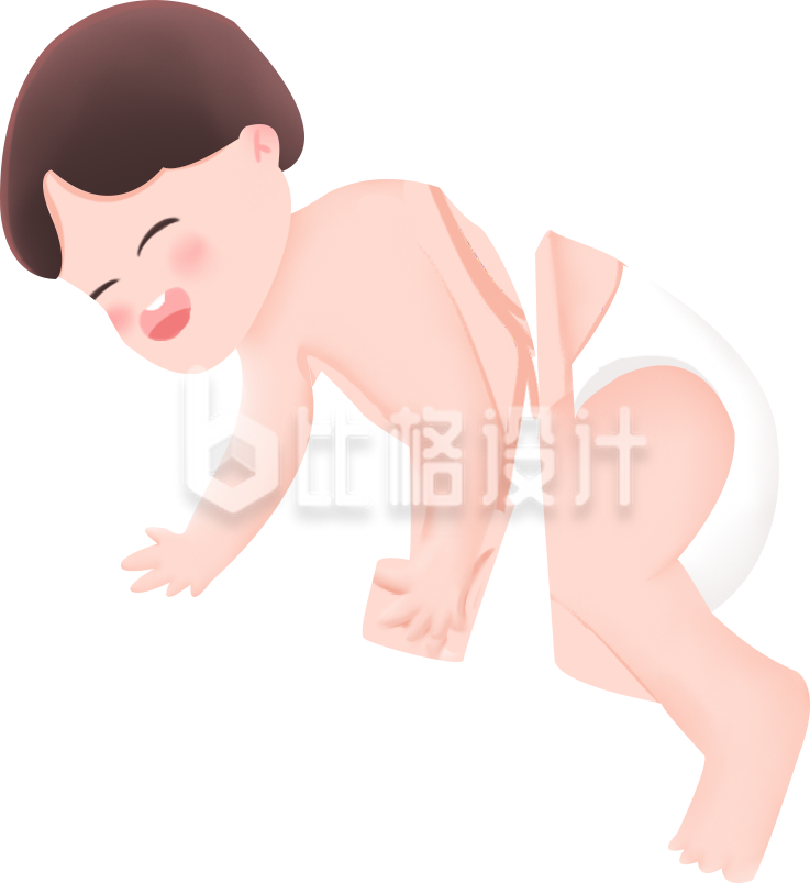 可爱小孩子婴儿手绘