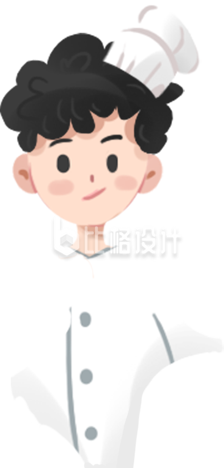 厨师人物手绘