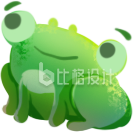 青蛙手绘插画