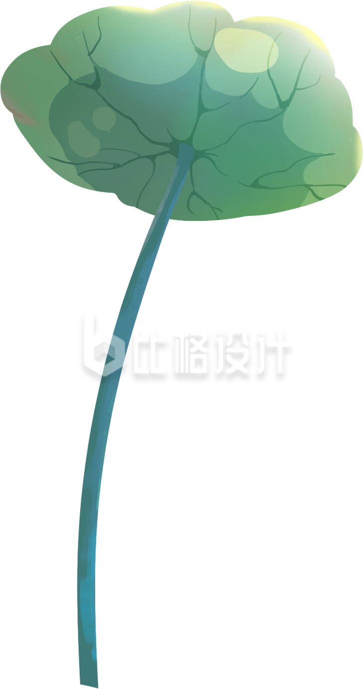 清新荷叶图案，优质绿植类宣传物料来袭