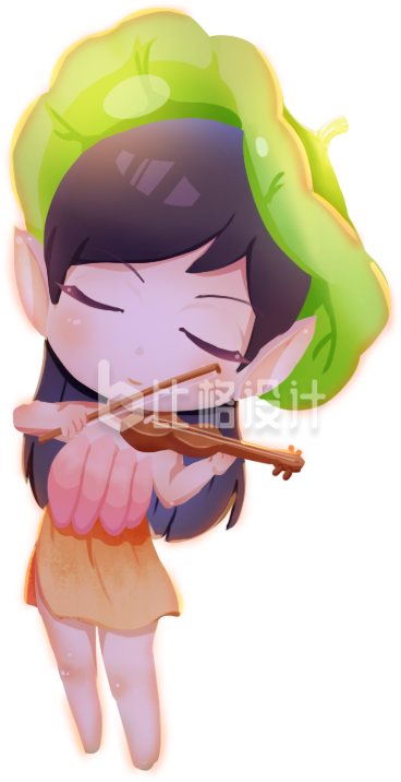 美少女手绘插画