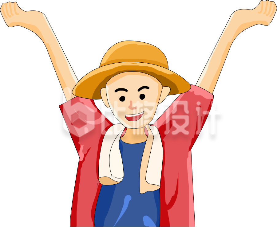 劳动人民手绘插画