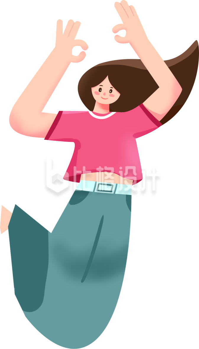 可爱运动美少女手绘