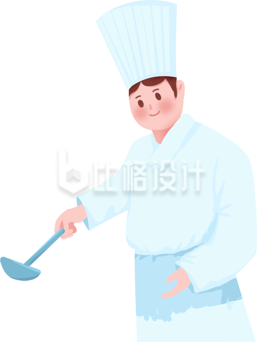 厨师人物手绘