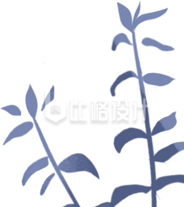 简约风格的绿植插画 清新自然尽显生机