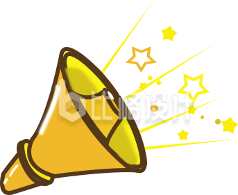 喇叭手绘插画