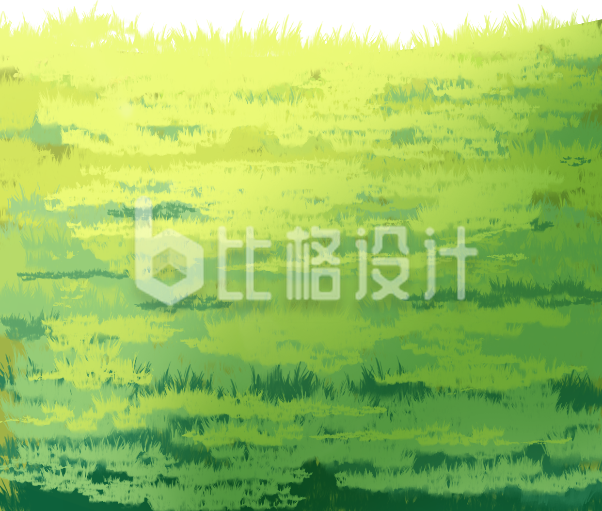 草坪植物手绘