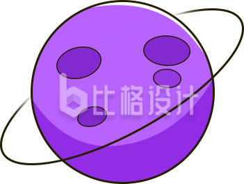 星球手绘插画