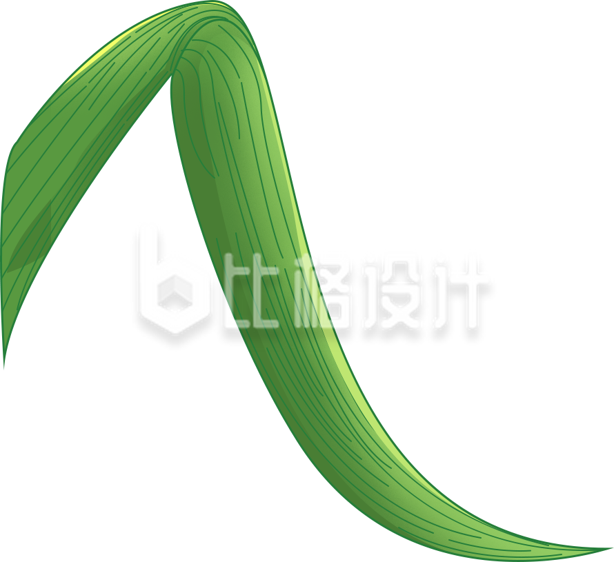 翠绿粽叶形象展示，端午特色宣传物料来袭
