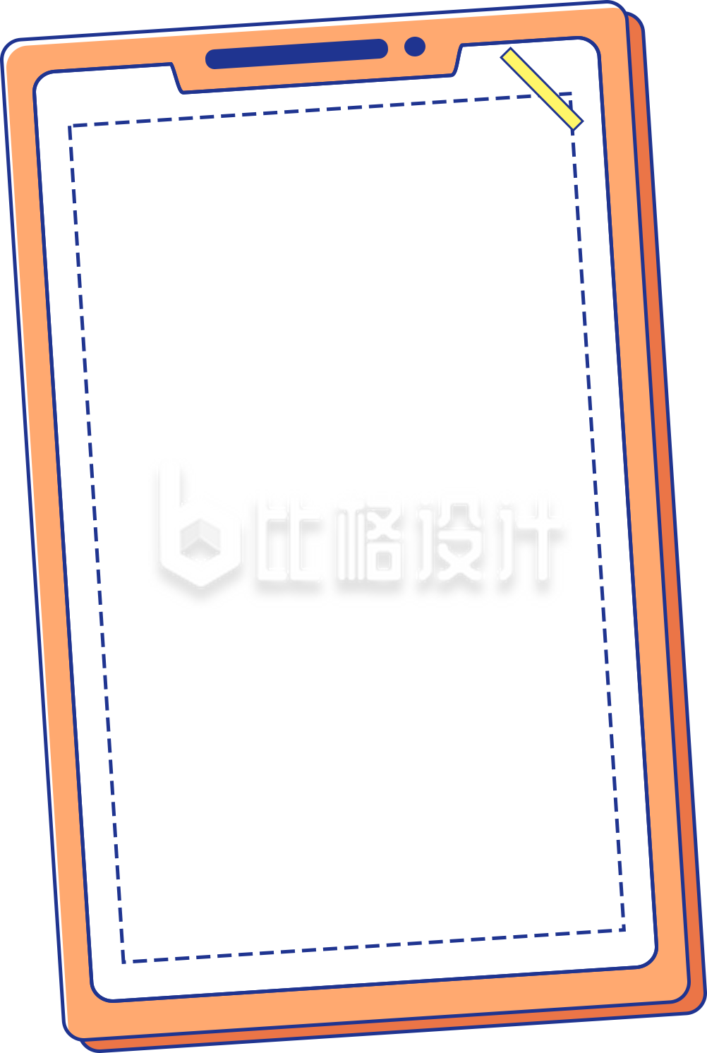 标题框手绘插画