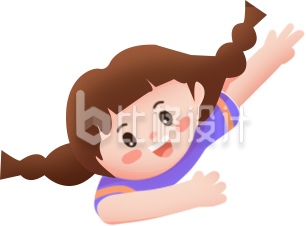 可爱小女孩手绘