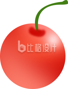 樱桃插画手绘