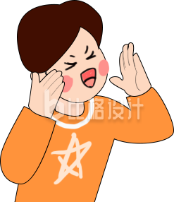 可爱趣味小男孩