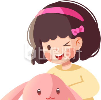 可爱小女孩手绘