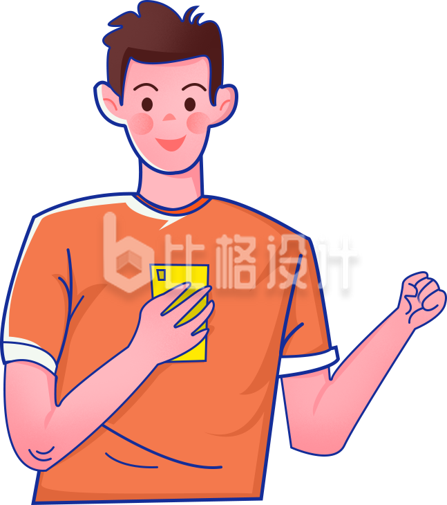 可爱趣味小男孩
