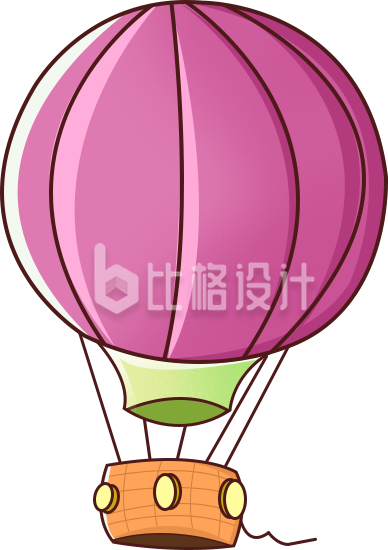 热气球手绘趣味