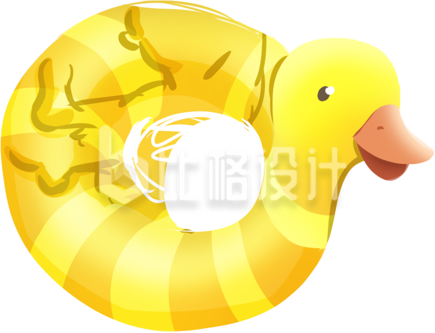 趣味手绘游泳圈