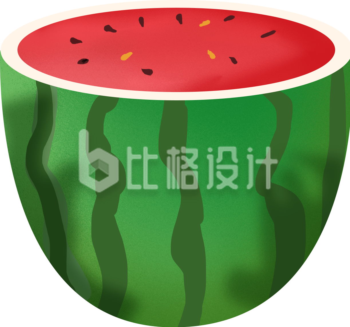 西瓜趣味手绘