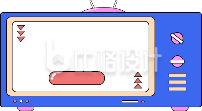 电视机趣味可爱