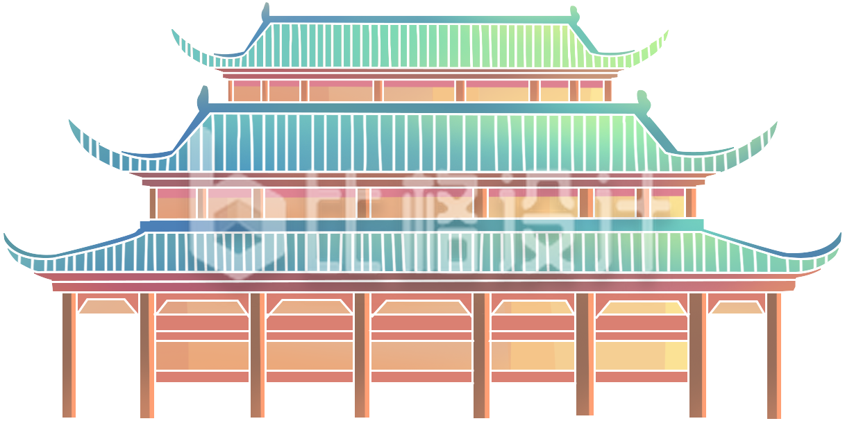 建筑手绘插画