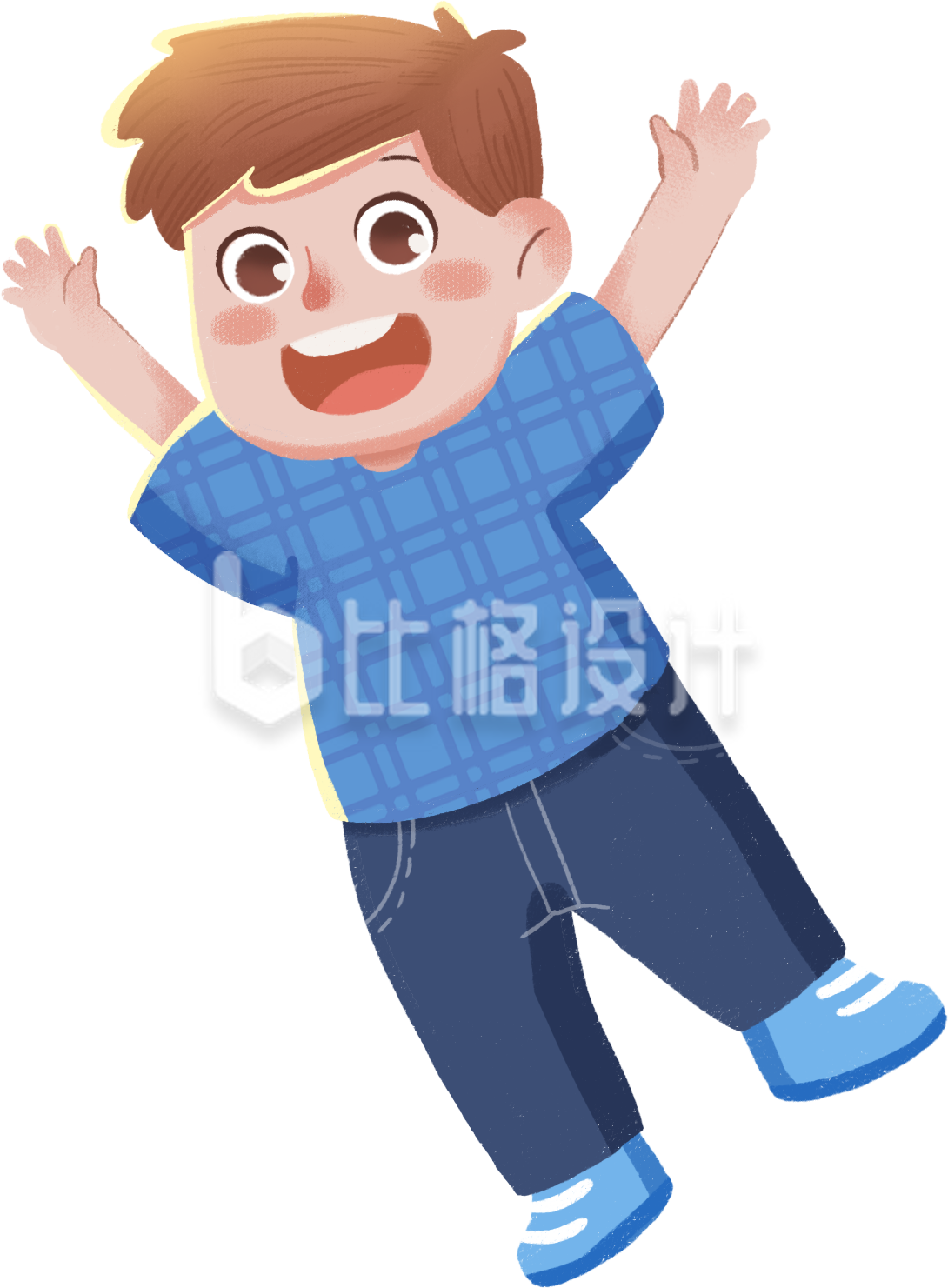可爱快乐小男孩趣味