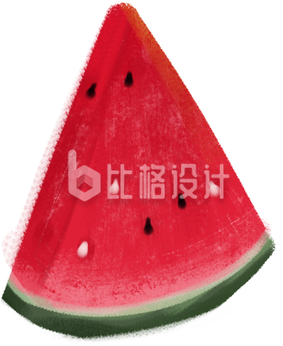 大西瓜食物手绘