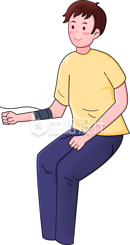 可爱小男孩手绘趣味