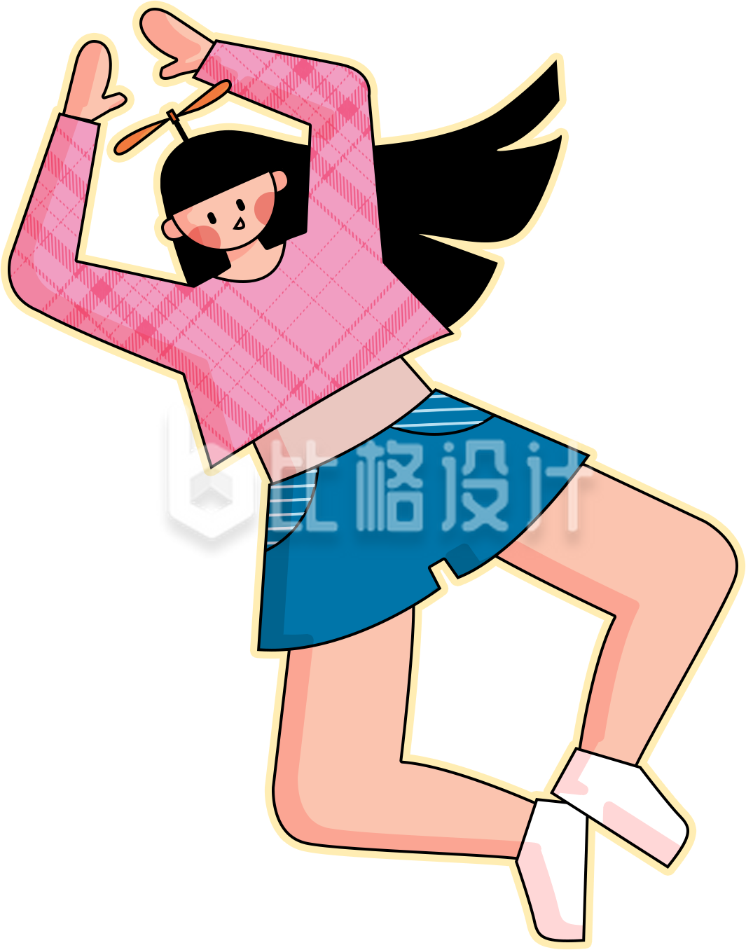趣味可爱小女孩