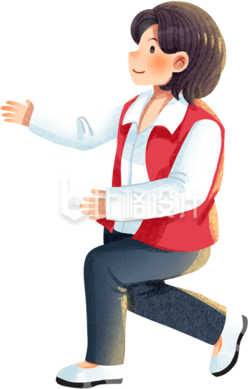 人物手绘插画