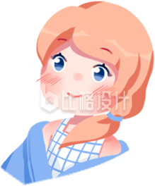 可爱小女孩手绘
