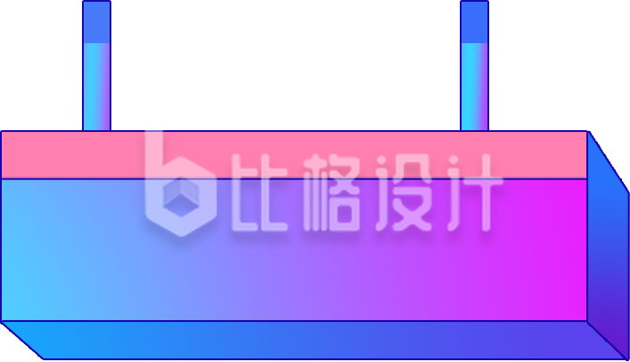 对话框趣味渐变手绘