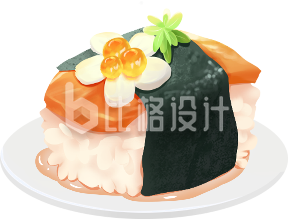 寿司手绘美食