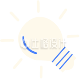 创意灯泡图标点亮科技数码的宣传物料 创意灯泡图标点亮科技数码的宣传物料