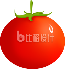 西红柿手绘插画