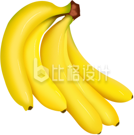 香蕉手绘插画